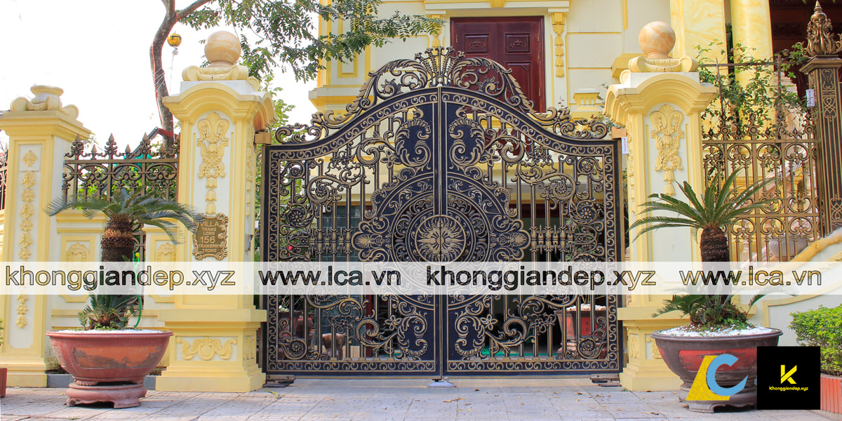 Đây là một mẫu cổng biệt thự đẹp tại Thái Bình.
